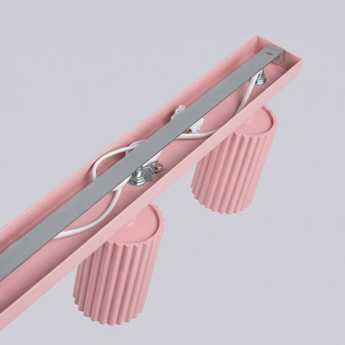 Sollux Lighting Plafondlamp KARBON 4L roze - 81x6,5x16,5cm