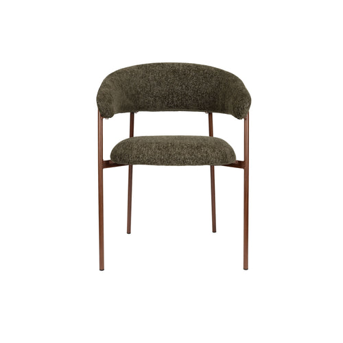 Housecraft Living Richard Eetkamerstoelen Armleuning Gemêleerd Groen - Set van 2