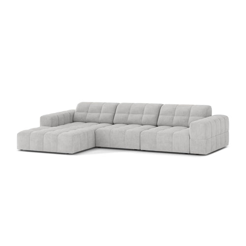 Cosmopolitan Design - Linker hoekbank Chicago 4-zits, chenille geld - 167x294x78cm