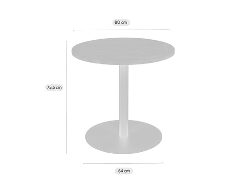 MaximaVida ronde tuintafel Java roestbruin 80 cm- zware 49 kg uitvoering - vtwonen shop