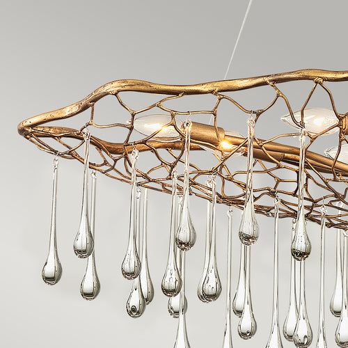 Laguna Lisa McDennon by Hinkley 8-lichts hanglamp gepolijst goud