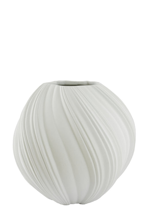 Light & Living vaas YATUNG - Ø65x60cm - wit - vtwonen shop