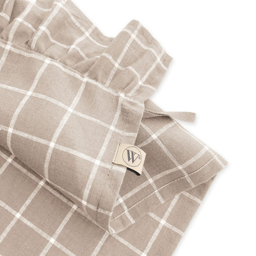 Walra - Keukenset Lovely Linen Ruffles - 3x 50x70 cm - Naturel
