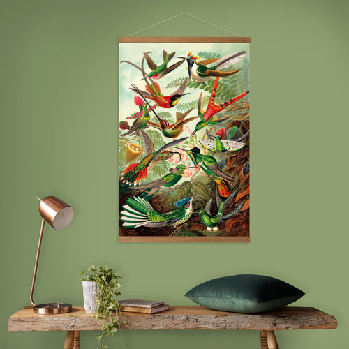 Art for the Home Hangende Poster Linnen - Hummingbirds - 80x60cm - vtwonen shop