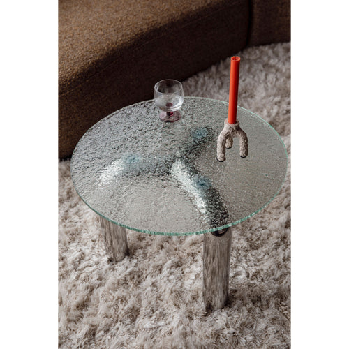 Dutchbone Marly Bijzettafel Zilver/Glas