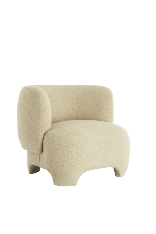 Light & Living stoel ZENICA - Ø80x71 cm - wit