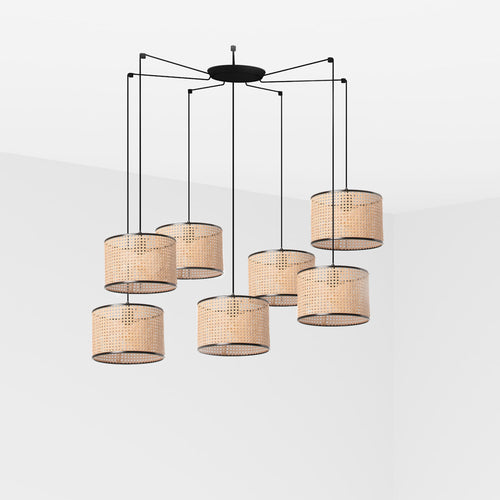 Faro MAMBO - Cilindrische Hangers Zwart, E27