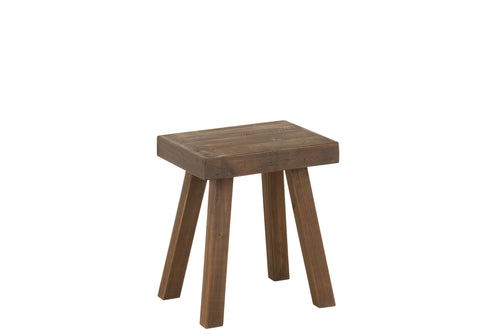 J-Line kruk basic - hout - bruin - vtwonen shop