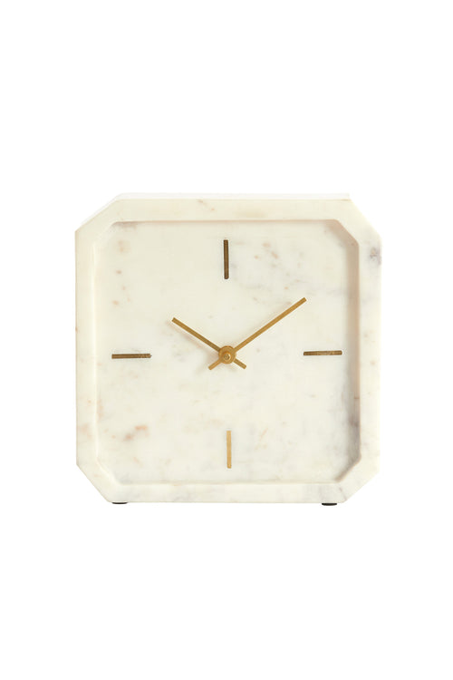 Light & Living klok PABLIA - 20.5x6x20.5 cm - wit