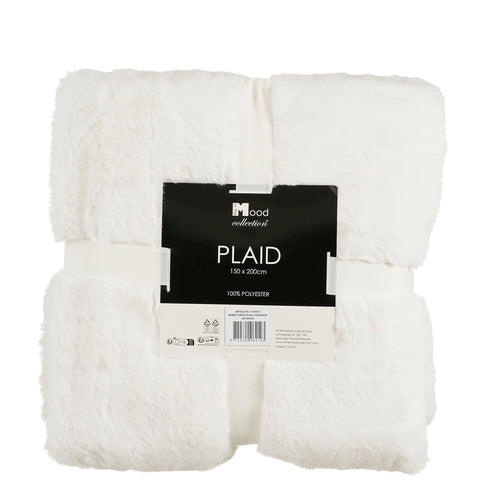 In The Mood Collection Bronte Fleece Deken - L200 x B150 cm - Wit - vtwonen shop