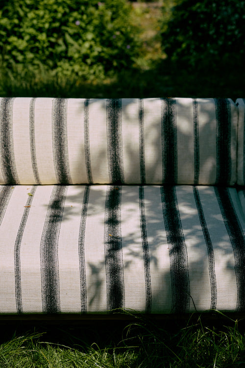 HKLIVING Outdoor bank – teak – chalkstripe