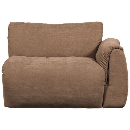 WOOOD 1-zits met arm rechts Baggy - Geweven Chenille - Bruin - - vtwonen shop