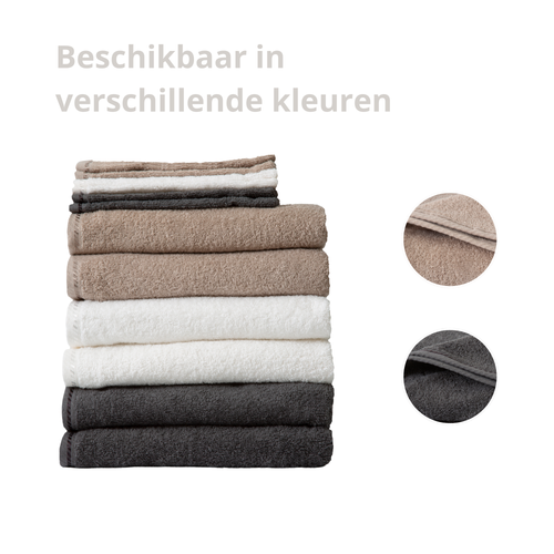 Ten Cate handdoeken 6 stuks - 50x100 cm - washandjes 6 stuks - wit - vtwonen shop
