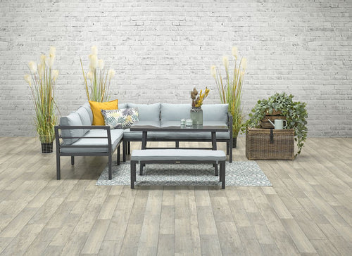 Garden Impressions Blakes lounge dining set 4delig dgrijs/mint grey - vtwonen shop