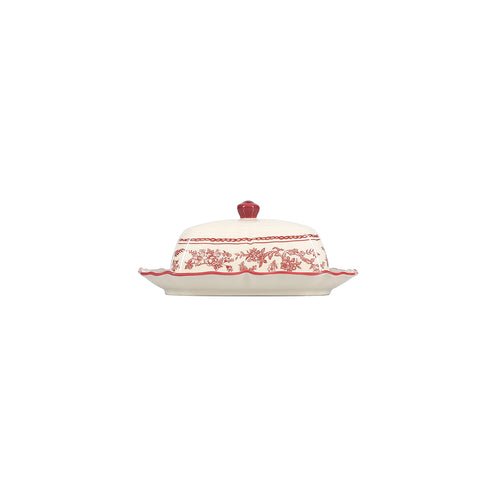 S|P Collection - Boterpot 20x14,5xH8,5cm burgundy Cyril