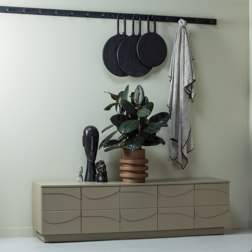 WOOOD tv-meubel Teo - Grenen - Mud - 52x180x40 - vtwonen shop