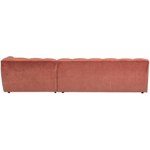 WOOOD chaise longue bank rechts Allure - Fluweel - Blush - 79x324x165 - vtwonen shop