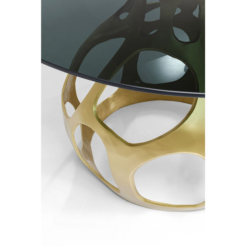 Kare Design Eettafel Volcano Ø120cm goud