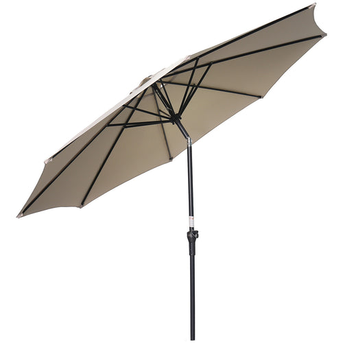 Lotus parasol - Ø300 cm - carbon black - ecru