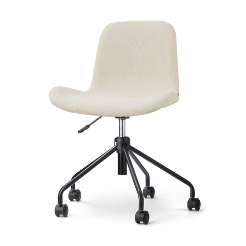 Nolon Nout-Fé bureaustoel cottonbeige - zwart onderstel