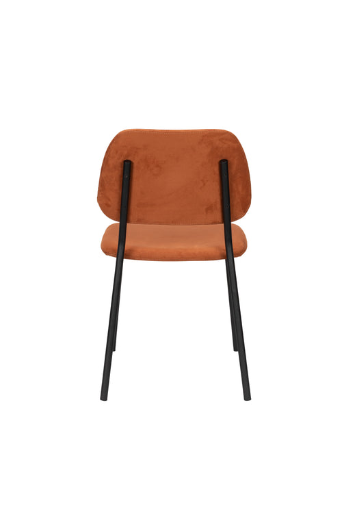 Dutchbone Darby Eetkamerstoelen Terra Cotta - Set van 2 - vtwonen shop