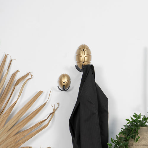 Spinder Design kapstok Bug - Goud / Zwart - 7 haken - vtwonen shop