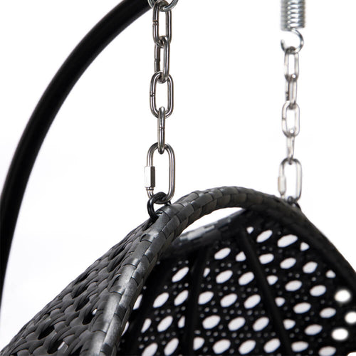 Home Deluxe Polyrotan Hangstoel TWIN Zwart Pure - vtwonen shop