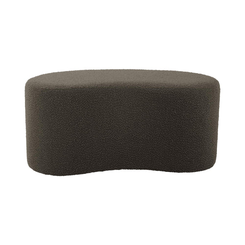 Leitmotiv poef Ada Wave - groen - 80x43x36cm