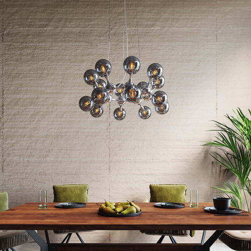 Kare Design Hanglamp Atomic Balls 18 zilver - vtwonen shop