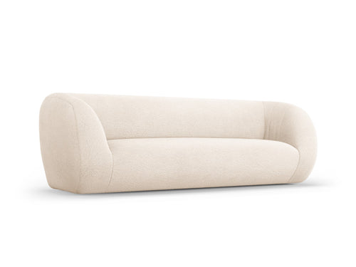 Cosmopolitan Design Bank Essen 3-zits, boucle, beige - 95x230x86cm