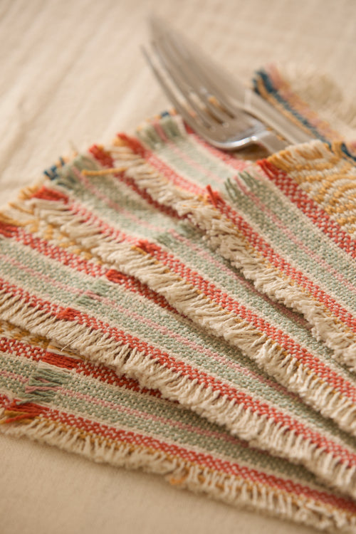 Calma House Bestekhoes (set van 4 stuks) Vedra - Mosterd - 21x8