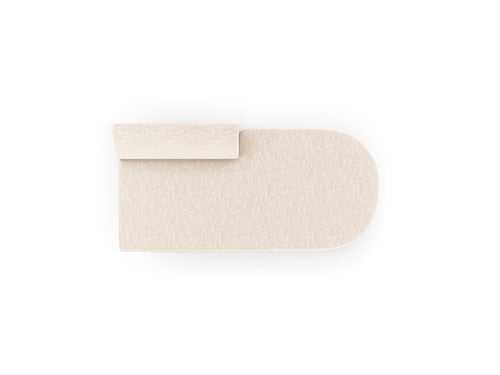 Micadoni Module Miley 2-zits, structurele stof ivoor - 90x158x70cm