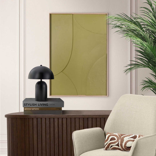 Reinders Terrace - vintage green schilderij 3d art -  groen - kantoor - 70x50cm