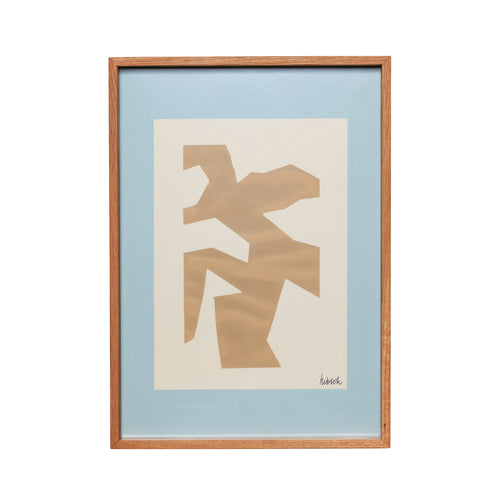 Hübsch lijst Focal - glas/mdf/eikenhout - 32x2xh44cm - vtwonen shop