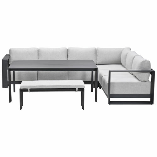 Garden Impressions lounge dining set Malakka valley sand - 6-delig