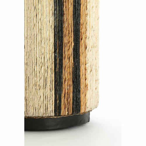 Light & Living poef Yuturi - bruin - Ø40cm