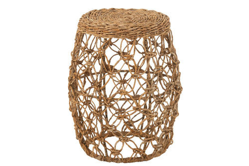 J-Line bijzettafel Ton - metaal/bananenblad - naturel - vtwonen shop