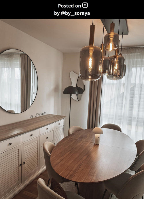 Lucide hanglamp JOANET - 6xE27 - Fumé - vtwonen shop