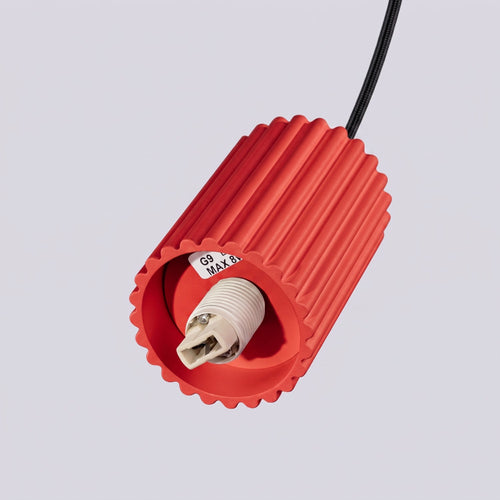 Sollux Lighting Hanglamp HALO 1 rood - 12x12x120cm