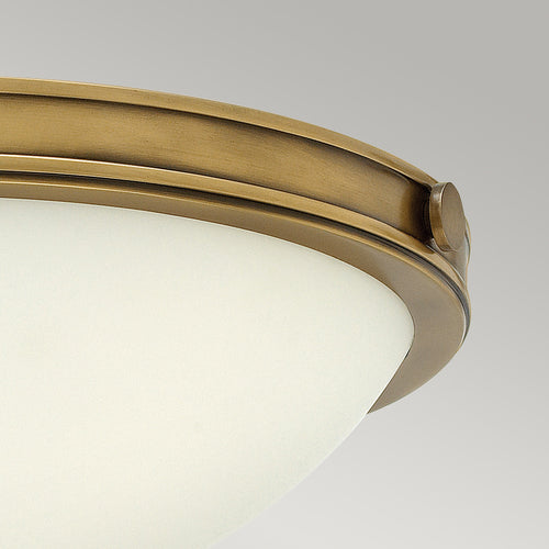 Elstead Collier - 2-lichts klein plafondinbouwlicht messing, E27