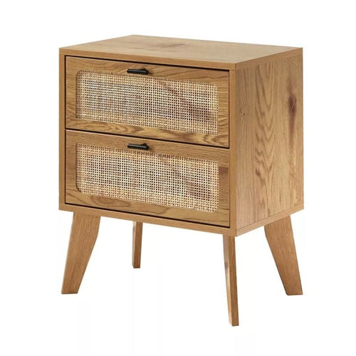 Calicosy - ALIA Nachtkastje 2 lades - Licht hout - 29x45x56 cm
