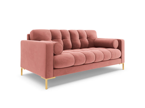 Cosmopolitan Design Bank Bali 2-zits, flueel, roze - 96x152x75cm