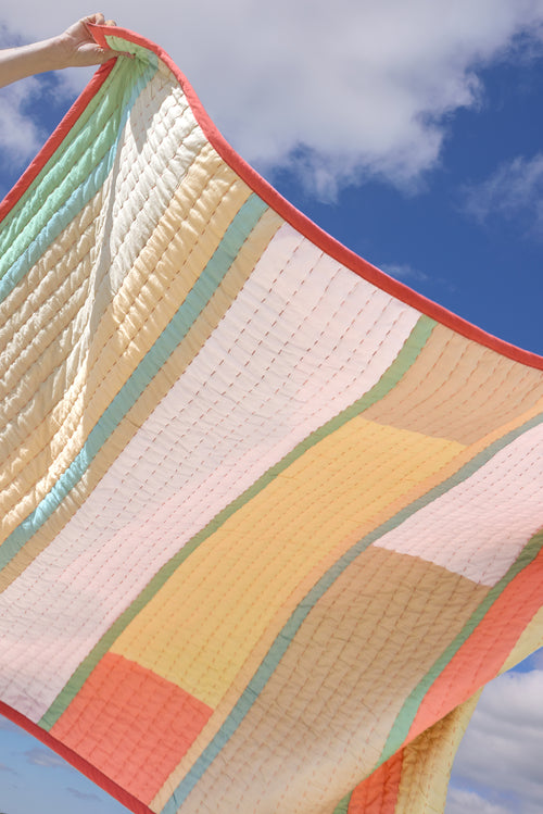 Hübsch plaid Pavilion - katoen - 140x200cm