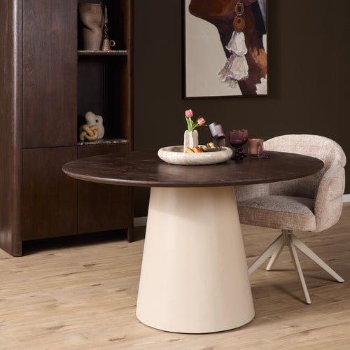 Starfurn  eettafel Madison - bruin - 150x150x76cm
