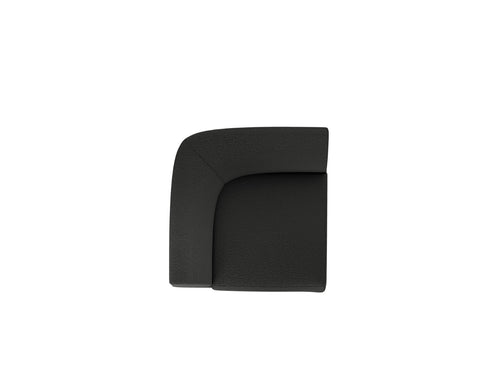 Micadoni - Hoekmodule "Miley" boucle zwart - 90x90x70cm