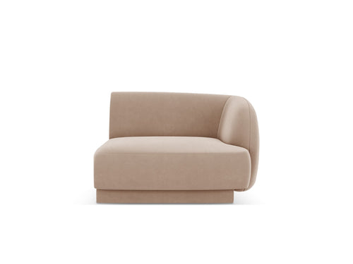 Micadoni rechter module Miley flueel cappuccino - 90x90x70cm