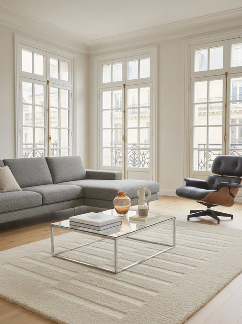 AFK Living vloerkleed Passage - reliëfeffect - beige - 200x290 cm