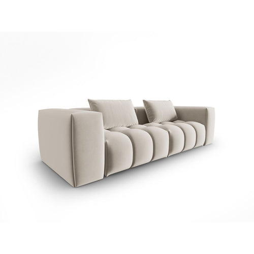 Cosmopolitan Design - Modulaire bank Verona 3-zits, flueel ecru - 85x230x70cm