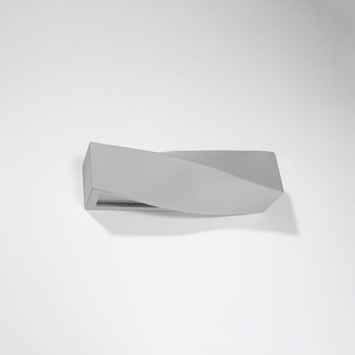Sollux Lighting Wandlamp keramiek SIGMA grijs - 42x12x14cm