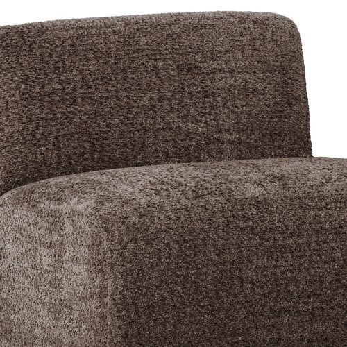 WOOOD 1-zits bank Mojo Base - Wollig - Bruin - 74x84x97